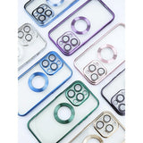 Étui en TPU brillant pour iPhone 13 Pro - Vert transparent
