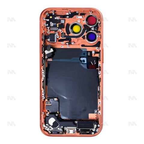 Châssis avec petits composants Original pour Apple iPhone 17 Pro - Orange Cosmique