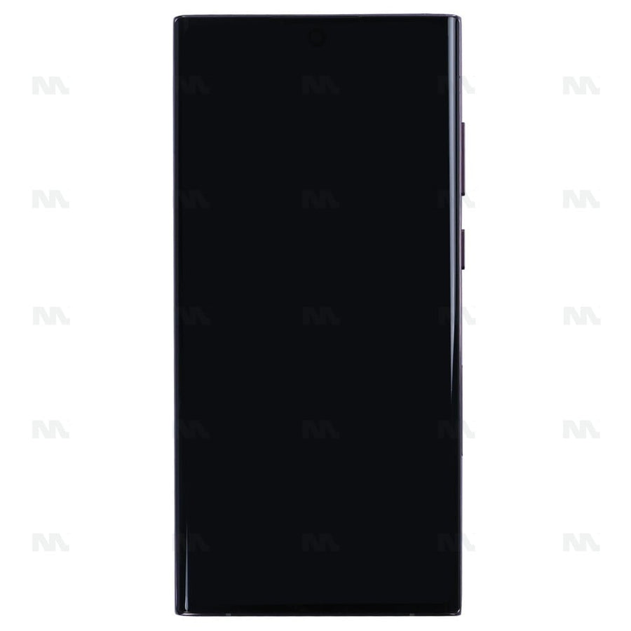 Chassis + Ecran Soft-OLED pour Samsung Galaxy S22 Ultra S908B - Burgundy