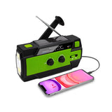 Radio AM/FM portable d'urgence à manivelle solaire 4000 mAh