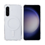 Étui anti-éclatement Rixus avec MagSafe pour Samsung Galaxy A36 transparent