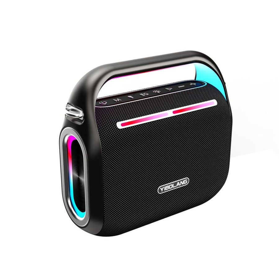 Enceinte Bluetooth Yibolang F2Pro avec un microphone, couleur noire
