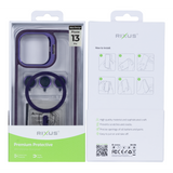 Étui Rixus Classic 03 avec MagSafe pour Apple iPhone 13 Pro violet foncé