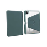 Étui de protection en cuir PU pour iPad Pro 13 (2024) Vert nuit