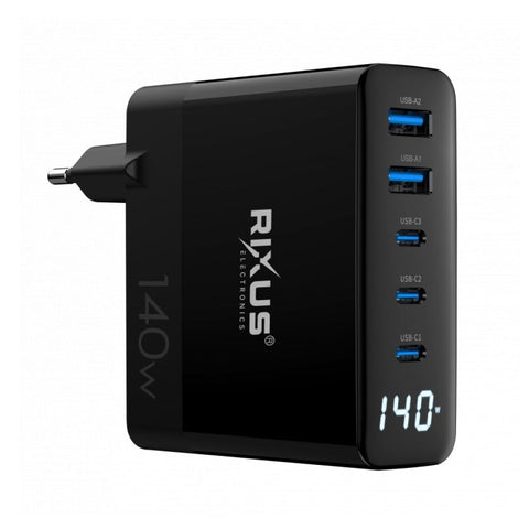Chargeur Rixus RX110 PD Gan 140 W noir
