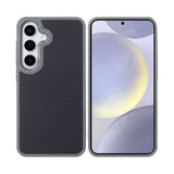 Coque Mag Carbon avec MagSafe pour Samsung Galaxy S25 – Gris titane