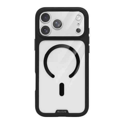 Coque Cristal Ambre Rixus Pour Apple iPhone 17 Pro Max, 18 Pro Max Noir