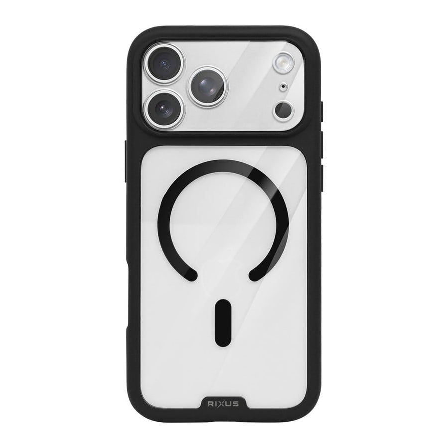 Coque Cristal Ambre Rixus Pour Apple iPhone 17 Pro Max, 18 Pro Max Noir