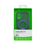 Coque Rixus SnapGrip 360 avec Anneau Support pour Apple iPhone 17 - Bleu