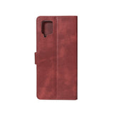 Bibliothèque Rixus pour Samsung Galaxy A12 Rouge foncé