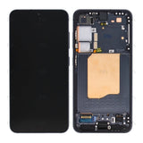 Chassis + Ecran Original Service Pack Pré-assemblé pour Samsung Galaxy S25 S931B - Bleu Noir