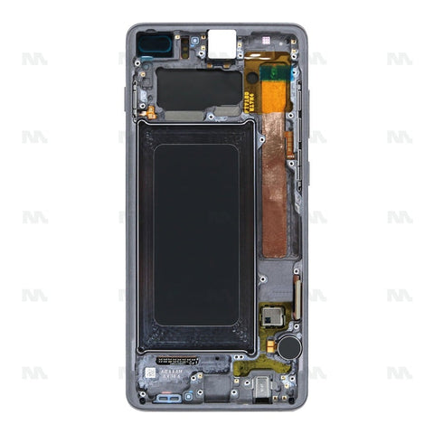 Chassis + Ecran Officiel Service Pack + Vitre pour Samsung Galaxy S10 Plus G975F - Prism Black