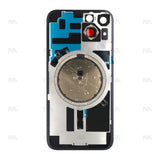 Vitre Arrière sans NFC pour Apple iPhone 14, bloc complet d'appareil photo agrandi Violet Compatible