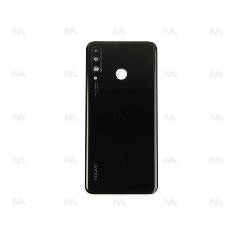 Vitre arrière pour Huawei P30 Lite avec objectif - Noir minuit