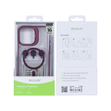 Étui Rixus Classic 03 avec MagSafe pour Apple iPhone 16 Pro Max rose foncé