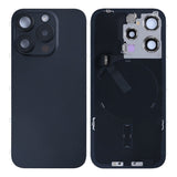 Vitre Arrière avec NFC, cadre de caméra agrandi pour Apple iPhone 15 Pro - Titane noir reconditionné