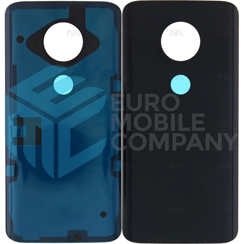 Vitre arrière pour Motorola Moto G7 Plus sans objectif, noire, OEM