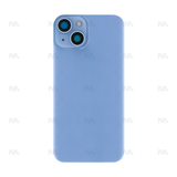 Vitre Arrière sans NFC pour Apple iPhone 14, cadre d'appareil photo agrandi Bleu Compatible