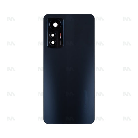 Vitre arrière pour Xiaomi 12 Lite 5G avec objectif noir OEM