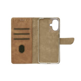Bibliothèque Rixus pour Apple iPhone 16 - Marron clair
