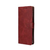 Bibliothèque Rixus pour Samsung Galaxy S25 Ultra Rouge foncé