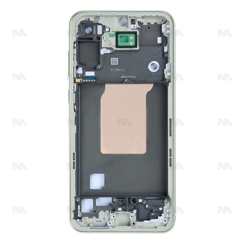 Cadre central jaune citron OEM pour Samsung Galaxy A55 5G A556B